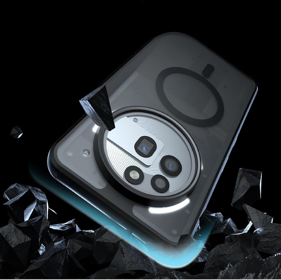 Pouzdro pro Nothing Phone 3A Pro, pro MagSafe, ERBORD Matt Case, černý