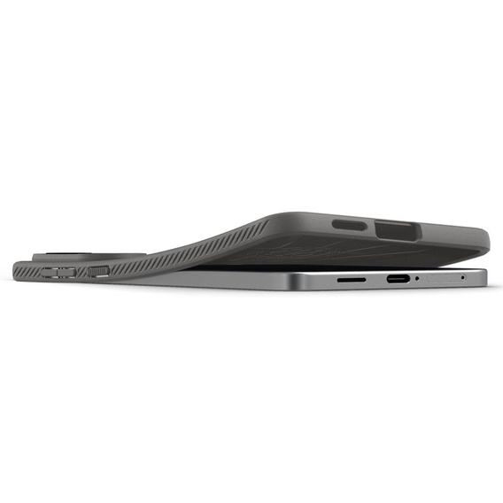 Pouzdro Spigen pro Samsung Galaxy S25, Liquid Air, černé + 9H tvrzené sklo
