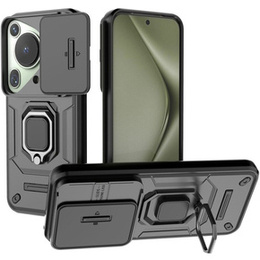 Pouzdro pro Huawei Pura 70 Ultra, KickStand Camera Lens, černé