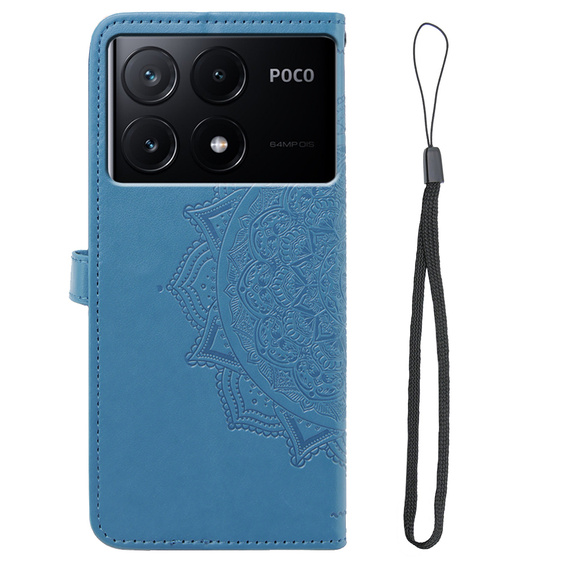 Klopové pouzdro pro Xiaomi Poco X6 Pro 5G, Mandala, růžové rose gold