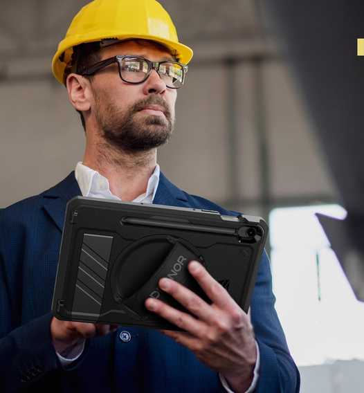 Pancéřové pouzdro pro Samsung Galaxy Tab S10 Lite / S10 FE / S9 FE / Tab S9, Dexnor Full Body, černé