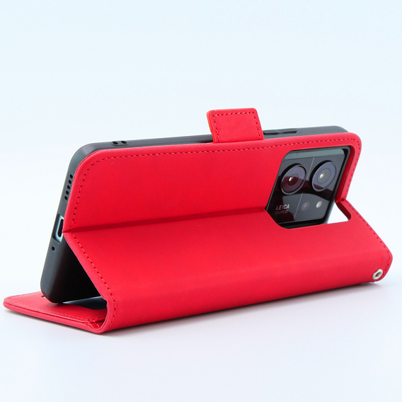 Klopové pouzdro pro Xiaomi 13T / 13T Pro, Card Slot, červené