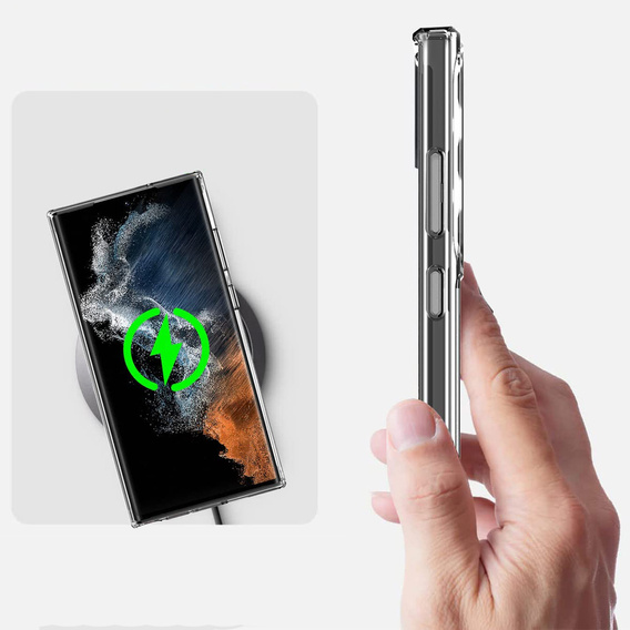 Pouzdro pro Samsung Galaxy S23 Ultra, Fusion Hybrid, průhledné