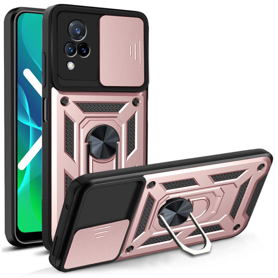 Pouzdro pro Vivo V21 5G, CamShield Slide, růžové rose gold