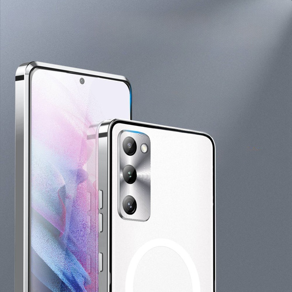 Ochranné pouzdro na fotoaparát pro Samsung Galaxy S20 FE, CamShield MagSafe, průhledná / stříbrná