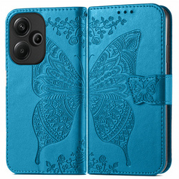 Klopové pouzdro pro Xiaomi Redmi 13, Butterfly, modré