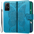 Klopové pouzdro pro Xiaomi Redmi Note 12S, Butterfly, modré