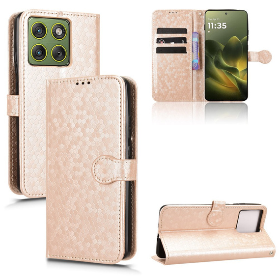 Pouzdro s klopou Wallet Rhombus pro Motorola Edge 70