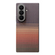 Pouzdro pro Samsung Galaxy Z Fold6 5G - magnetické aramidové vlákno, oranžové