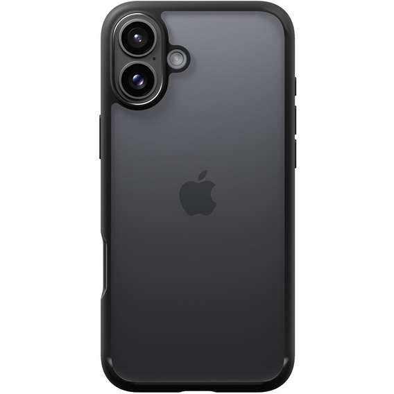 Pouzdro Spigen pro iPhone 16 Plus, Ultra Hybrid, černé + 9H tvrzené sklo