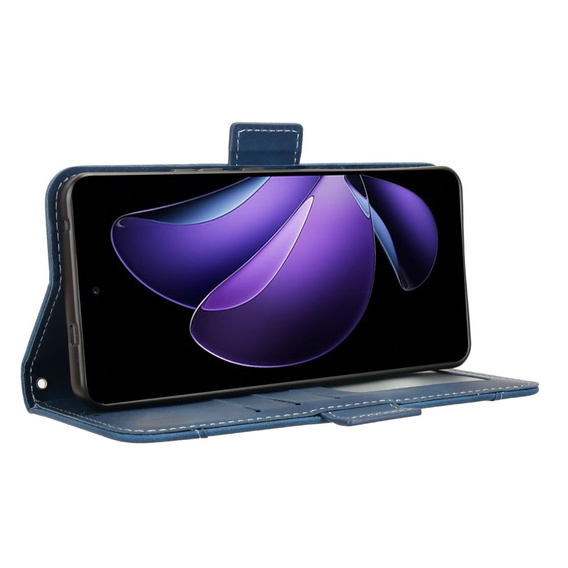 Klopové pouzdro pro Oppo Reno 13F / Oppo Reno 13FS, Card Slot, námořnicky modré