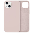 Pouzdro pro iPhone 14, Silicone Lite, růžové