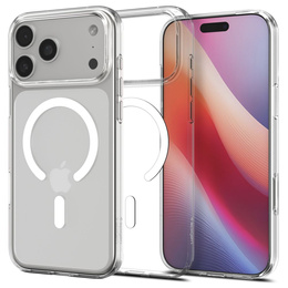 Spigen pouzdro pro iPhone 17 Pro, Liquid Crystal MagSafe, čiré/bílé