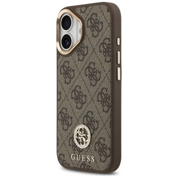 Pouzdro GUESS 4G Strass Logo pro MagSafe s páskem pro iPhone 17