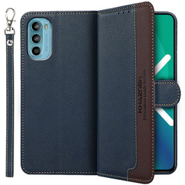 Flipové pouzdro pro Motorola Moto G52 / G82 5G, KHAZNEH RFID, modré
