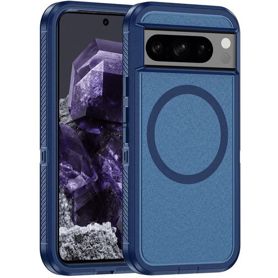 Pouzdro s rámečkem pro Google Pixel 8 Pro, pro MagSafe, modré