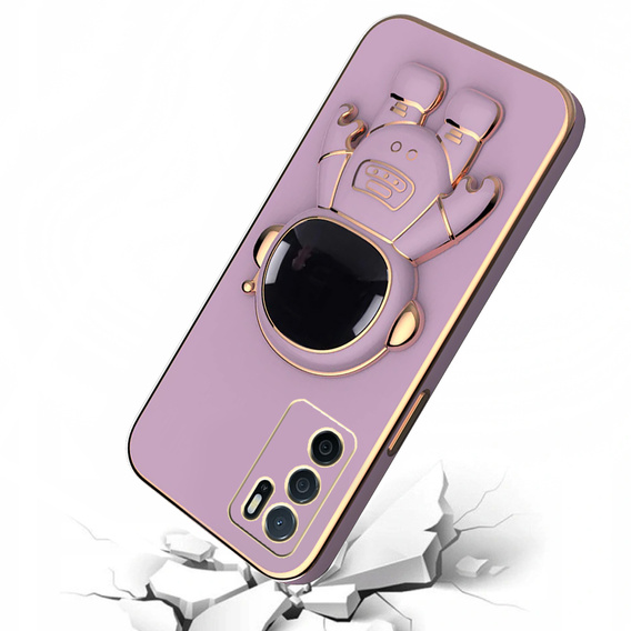 Pouzdro pro Oppo A16, Astronaut, fialové