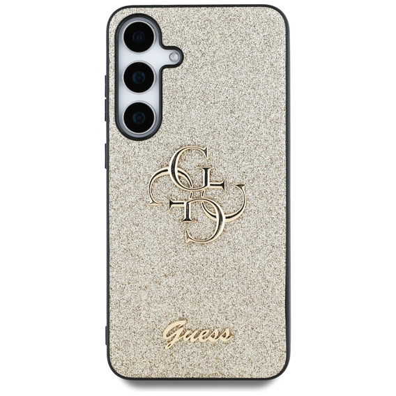 Pouzdro GUESS Fixed Glitter Big 4G Logo pro Samsung Galaxy S25