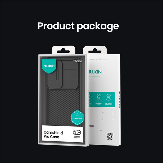 Pouzdro NILLKIN Camshield Pro s krytem fotoaparátu pro Samsung Galaxy S26 Ultra, černé