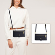 Klopové pouzdro pro iPhone 14, Wallet Zipper Pocket, černé