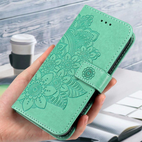 Klopové pouzdro pro Xiaomi Redmi Note 12 5G / POCO X5 5G, Mandala Flower, zelené