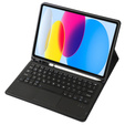 Pouzdro + klávesnice iPad 10.9 2022 10 Gen, TouchPad Pen Slot, černé