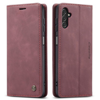 Pouzdro CASEME pro Samsung Galaxy A04S / A13 5G, Leather Wallet Case, červené