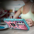 Pouzdro pro Samsung Galaxy S23 Plus, CamShield Slide, růžové/ zelený