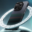 Pouzdro BENKS Kevlar Magnetic Armor Air Aurora 600D SA66 pro MagSafe pro iPhone 16 Pro Max