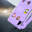 Dětské pouzdro pro Xiaomi Pad 7 / Xiaomi Pad 7 Pro, Cute Patterns, se stojánkem, fialové