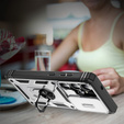 Pouzdro pro Samsung Galaxy S25 Ultra, KickStand Camera Lens, bílé