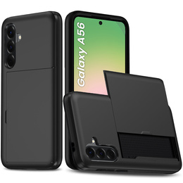 Pouzdro pro Samsung Galaxy A56 5G, Sliding Card Holder, černé