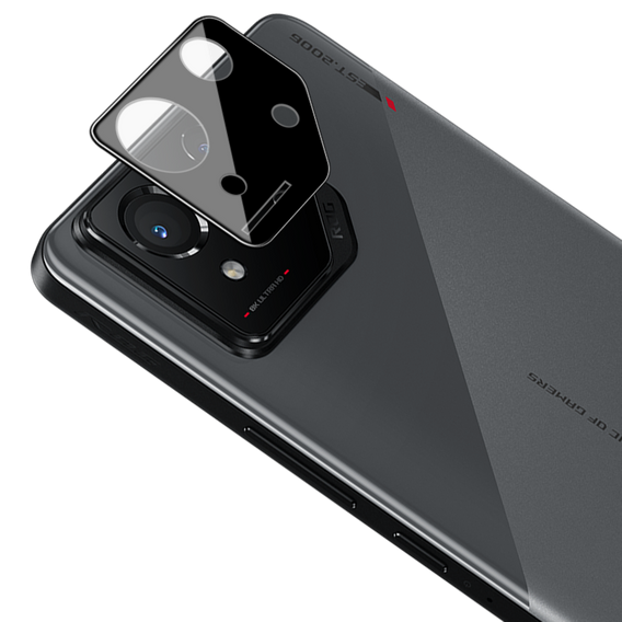 Tvrzené sklo na fotoaparát pro ASUS ROG Phone 8 Pro, černé