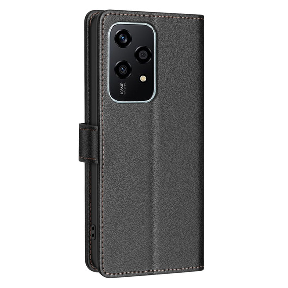 Klopové pouzdro pro Honor 200 Lite, BINFEN Wallet, černé