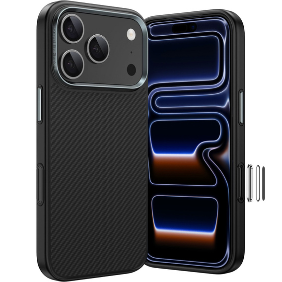 BENKS Kevlar Armor PRO Carbon Fiber 600D A069 pouzdro MagSafe pro iPhone 17 Pro