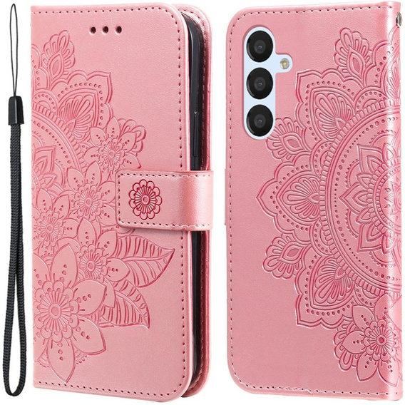 Klopové pouzdro pro Samsung Galaxy A54 5G, Mandala Flower, růžové rose gold