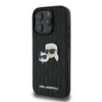 Pouzdro Karl Lagerfeld Hardcase Monogram Karl & Choupette Head Pin pro iPhone 16 Pro
