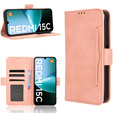 Klopové pouzdro pro Xiaomi Redmi 15C 4G/LTE, Card Slot, růžové