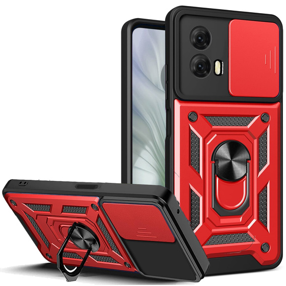 Pouzdro pro Motorola Moto E14, CamShield Slide, červené