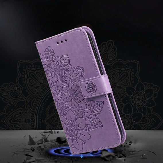 Klopové pouzdro pro Xiaomi Redmi Note 12 5G / POCO X5 5G, Mandala Flower, fialové