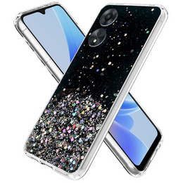 Pouzdro pro Oppo A17, Glittery, černé