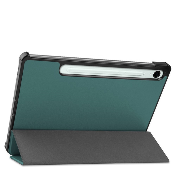 Pouzdro pro Samsung Galaxy Tab S9 FE, trojité, zelené