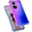 Pouzdro pro Oppo Reno 10 / 10 Pro, Gradient Dropproof, Fialová / modrá