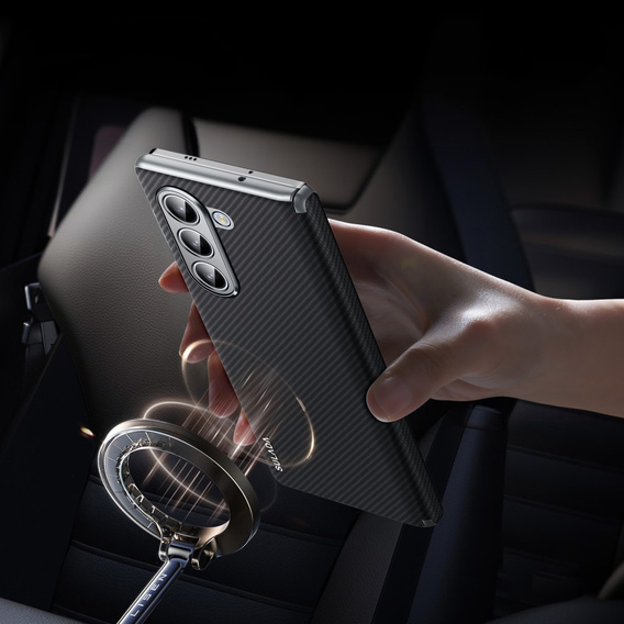 Pouzdro SULADA Carbon Fiber pro MagSafe pro Samsung Galaxy Z Fold6 5G, černé