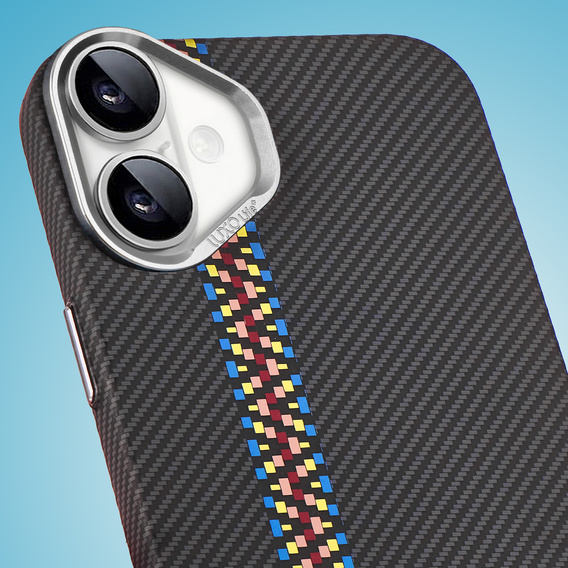 Pouzdro pro iPhone 16 Plus, Carbon Fiber MagSafe, černé