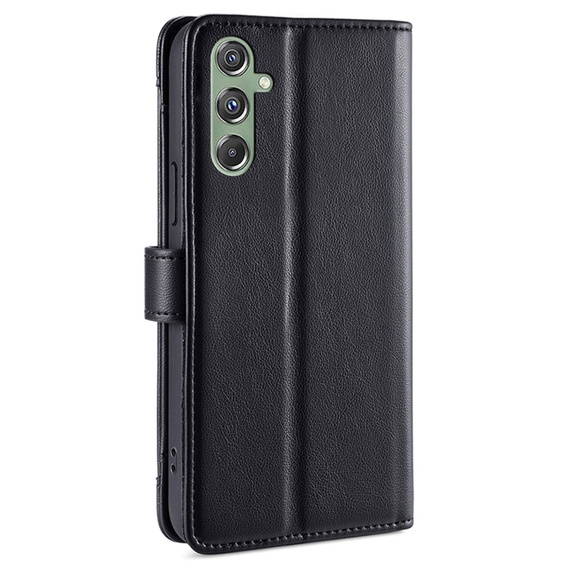 Klopové pouzdro pro Samsung Galaxy M34, Wallet Zipper Pocket, černé