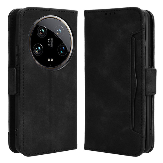 Klopové pouzdro pro Xiaomi 14 Ultra, Card Slot, černé