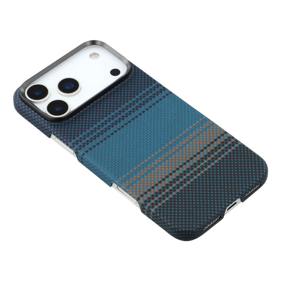 Pouzdro pro iPhone 17 Pro, Aramid Fiber, pro MagSafe, tenké a lehké, modré