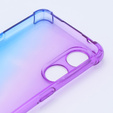 Pouzdro pro Oppo Reno8 T, Gradient Dropproof, Fialová / modrá
