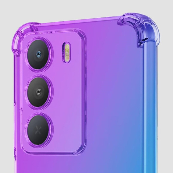 Pouzdro pro Realme C71, Gradient Dropproof, Fialová / modrá